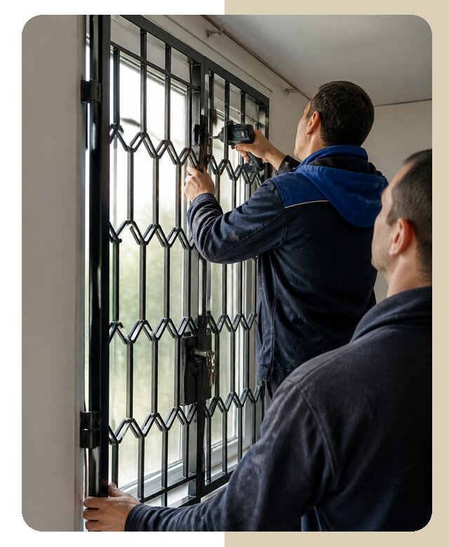 Установка распашных решеток в Самаре цена от 6569 р. | ДвериЛегко-Смр
