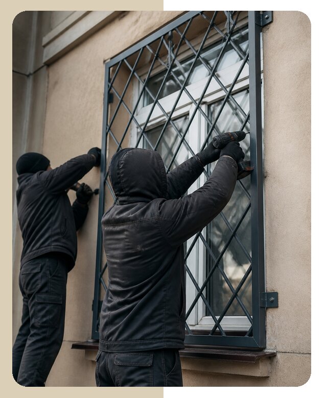 Установка антивандальных решеток на окна в Самаре